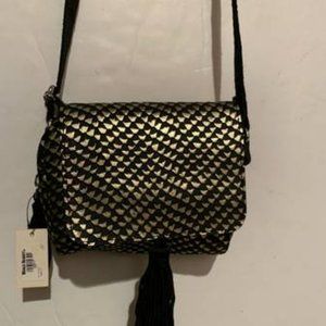 NWT Black / Silver Small Shoulder Cross Body Purse